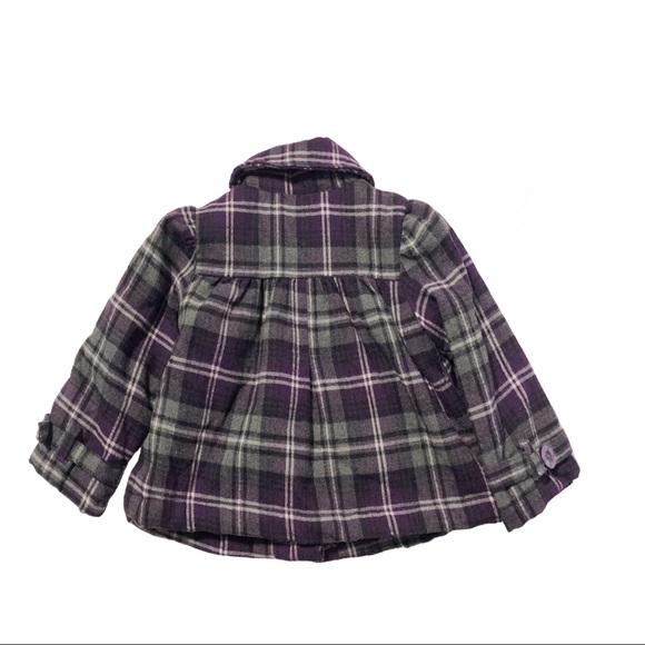 ❤️ Calvin Klein plaid pea coat. 2 - Picture 2 of 7